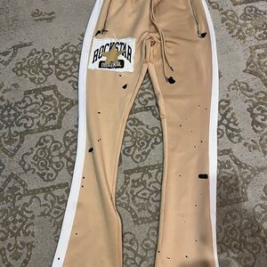Rockstar original beige/white pants flared